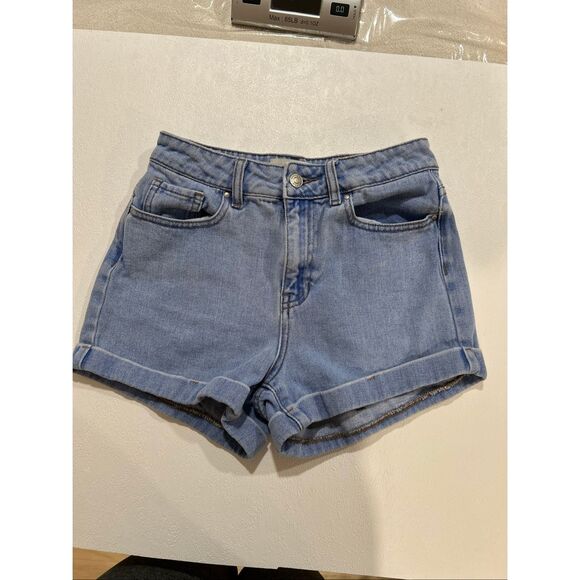 PacSun Mom Shorts Women’s Size 25 High Rise Light Wash Denim - Picture 1 of 7